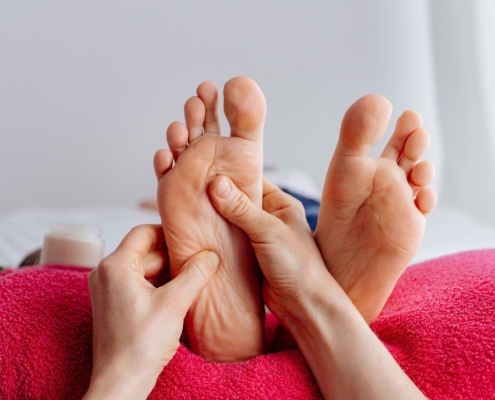 Fuß- und Beinmassage